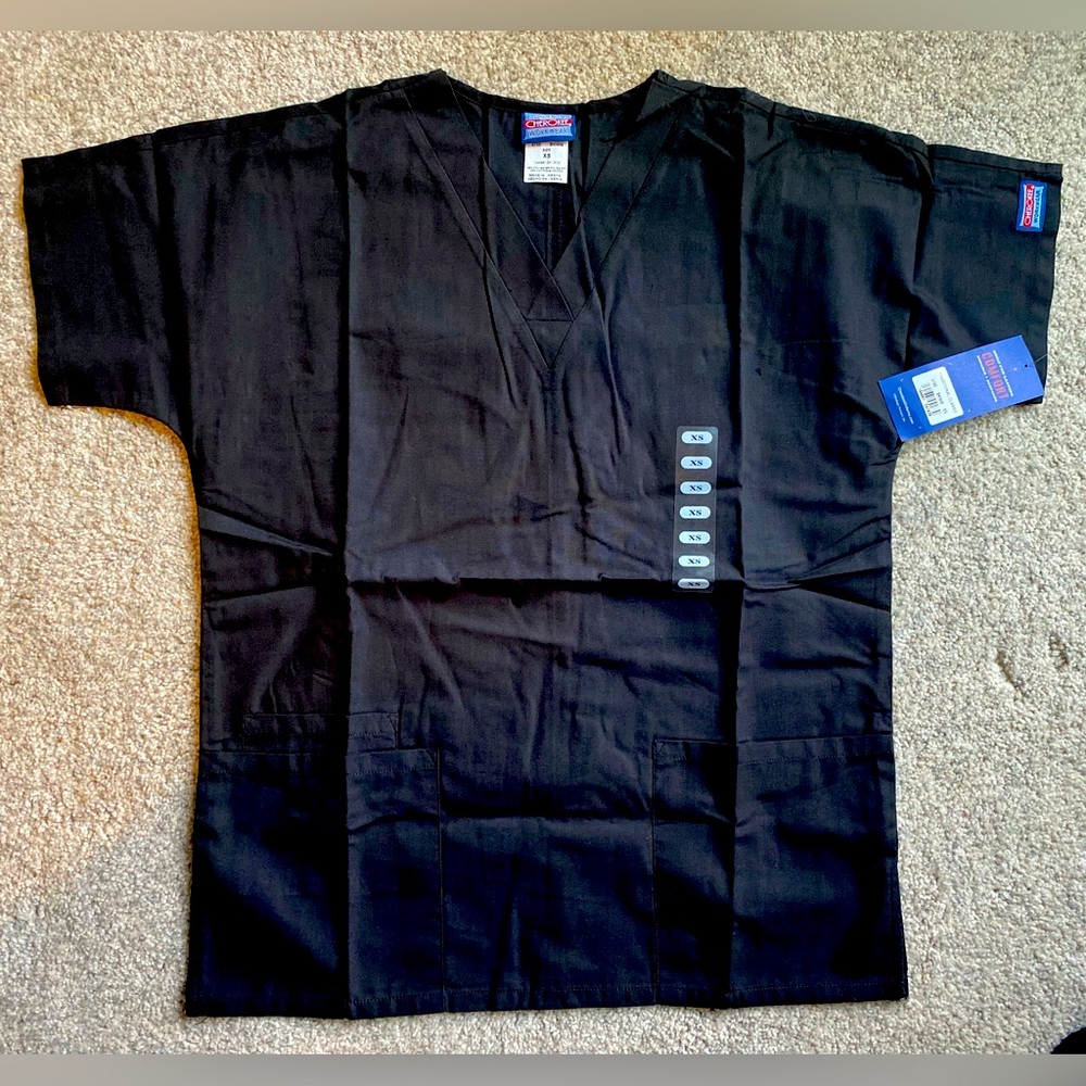 Cherokee Black scrub short sleeve shirt